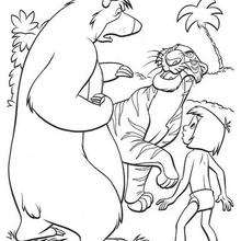 Jungle Book main characters coloring page