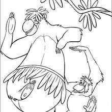 MONKEYS Dance coloring page