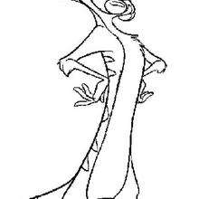 Beautiful Timon - Coloring page - DISNEY coloring pages - The Lion King coloring pages