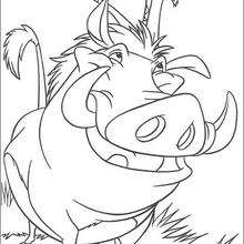Timon the singer - Coloring page - DISNEY coloring pages - The Lion King coloring pages