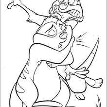 Timon's Friend coloring page