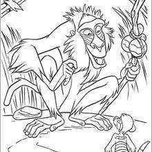 Rafiki and Timon - Coloring page - DISNEY coloring pages - The Lion King coloring pages