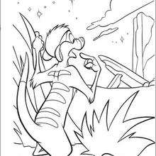 Timon coloring page