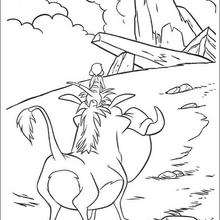 Timon and Pumbaa the best friends - Coloring page - DISNEY coloring pages - The Lion King coloring pages