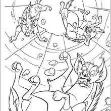 Shenzi, Banzai and Ed - Coloring page - DISNEY coloring pages - The Lion King coloring pages
