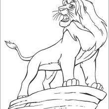 Mufasa the Lion King  - Coloring page - DISNEY coloring pages - The Lion King coloring pages