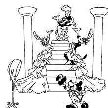 Minnie Mouse show - Coloring page - DISNEY coloring pages - Mickey Mouse coloring pages