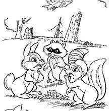 Bambi's friends 2 - Coloring page - DISNEY coloring pages - BAMBI coloring pages