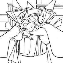 Fairies - Coloring page - DISNEY coloring pages - Sleeping Beauty coloring pages