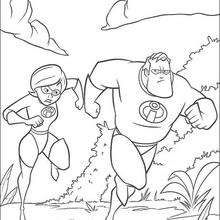 The Incredibles  6 - Coloring page - DISNEY coloring pages - The Incredibles coloring book pages