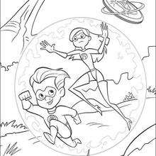 The Incredibles  7 - Coloring page - DISNEY coloring pages - The Incredibles coloring book pages