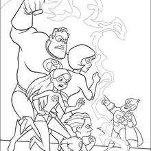 The Incredibles  8 - Coloring page - DISNEY coloring pages - The Incredibles coloring book pages