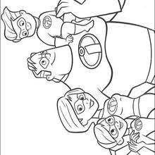 The Incredibles  9 - Coloring page - DISNEY coloring pages - The Incredibles coloring book pages