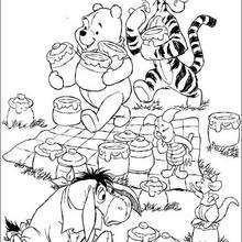 Honey pots - Coloring page - DISNEY coloring pages - Winnie The Pooh coloring pages