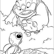 Dr. Jumba and Stitch - Coloring page - DISNEY coloring pages - Lilo and Stitch coloring pages