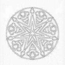 Mandala   1 - Coloring page - MANDALA coloring pages - Mandalas for ADVANCED