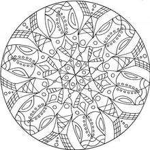 Mandala   3 - Coloring page - MANDALA coloring pages - Mandalas for ADVANCED