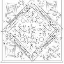 Mandala  3 - Coloring page - MANDALA coloring pages - Mandalas for ADVANCED
