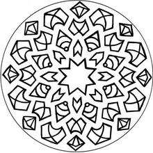 Mandala   4 - Coloring page - MANDALA coloring pages - Mandalas for ADVANCED