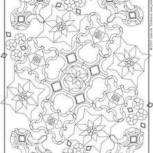 Mandala  8 - Coloring page - MANDALA coloring pages - Mandalas for ADVANCED