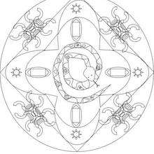 Mandala  9 - Coloring page - MANDALA coloring pages - Mandalas for ADVANCED
