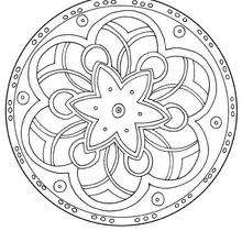 Mandala 128 - Coloring page - MANDALA coloring pages - Mandalas for ADVANCED