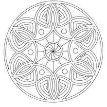 Mandala 145 - Coloring page - MANDALA coloring pages - Mandalas for ADVANCED