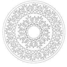 Mandala  34 - Coloring page - MANDALA coloring pages - Mandalas for EXPERTS