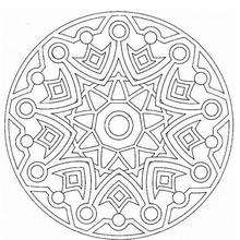 Mandala  46 - Coloring page - MANDALA coloring pages - Mandalas for EXPERTS