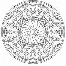 Mandala  47 - Coloring page - MANDALA coloring pages - Mandalas for EXPERTS