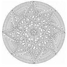 Mandala  52 - Coloring page - MANDALA coloring pages - Mandalas for EXPERTS