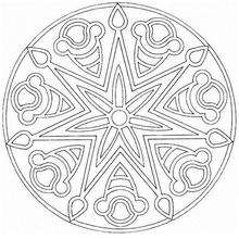 Mandala  60 - Coloring page - MANDALA coloring pages - Mandalas for ADVANCED