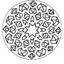 Mandala  74 - Coloring page - MANDALA coloring pages - Mandalas for ADVANCED