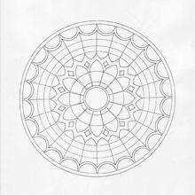 Mandala  91 - Coloring page - MANDALA coloring pages - Mandalas for ADVANCED