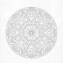 Mandala  93 - Coloring page - MANDALA coloring pages - Mandalas for ADVANCED