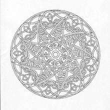 Mandala  96 - Coloring page - MANDALA coloring pages - Mandalas for EXPERTS