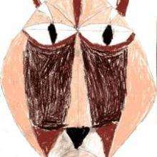 African mask - Drawing for kids - KIDS drawings - WORLD drawings - AFRICA - NAMIBIA