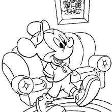 Mickey Mouse home - Coloring page - DISNEY coloring pages - Mickey Mouse coloring pages