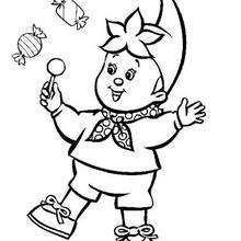 Noddy  1 - Coloring page - CHARACTERS coloring pages - CARTOON CHARACTERS Coloring Pages - NODDY coloring pages