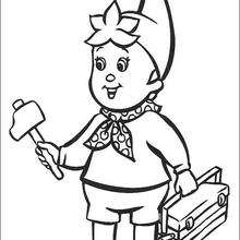 Noddy 16 - Coloring page - CHARACTERS coloring pages - CARTOON CHARACTERS Coloring Pages - NODDY coloring pages