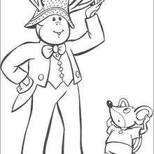 Bunkey and Clockwork Mouse coloring page