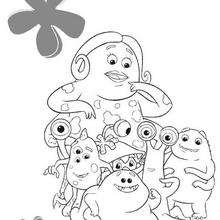 Monsters - Coloring page - DISNEY coloring pages - Monsters, Inc. coloring pages