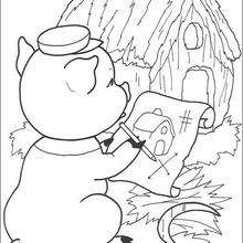 Hay House Plan coloring page