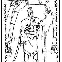 Chief Powhatan coloring page