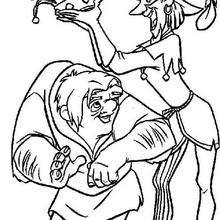 Quasimodo 5 - Coloring page - DISNEY coloring pages - The Hunchback of Notre Dame coloring book pages