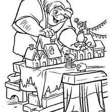 Quasimodo Plays with Toys coloring page
