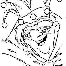 Quasimodo with Crown coloring page