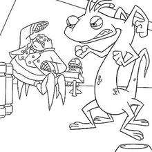 Randall and Henry J. Waternoose coloring page
