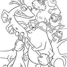 Randall 3 - Coloring page - DISNEY coloring pages - Monsters, Inc. coloring pages