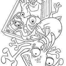 Randall 4 - Coloring page - DISNEY coloring pages - Monsters, Inc. coloring pages